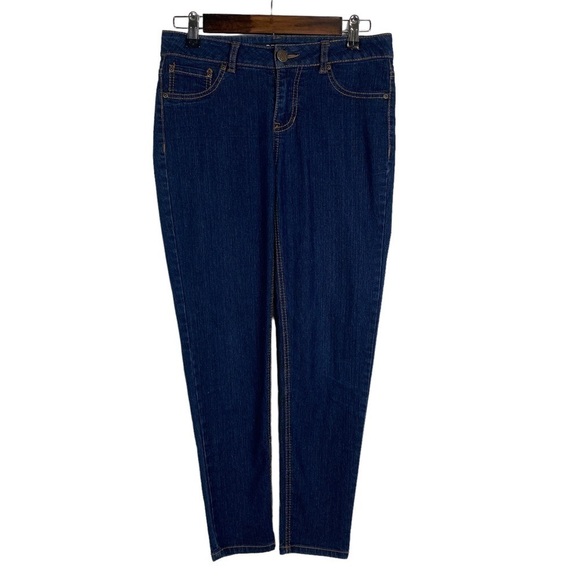 Beau Dawson Petite Skinny Denim Jeans Women's 4P Dark Blue - Picture 1 of 11